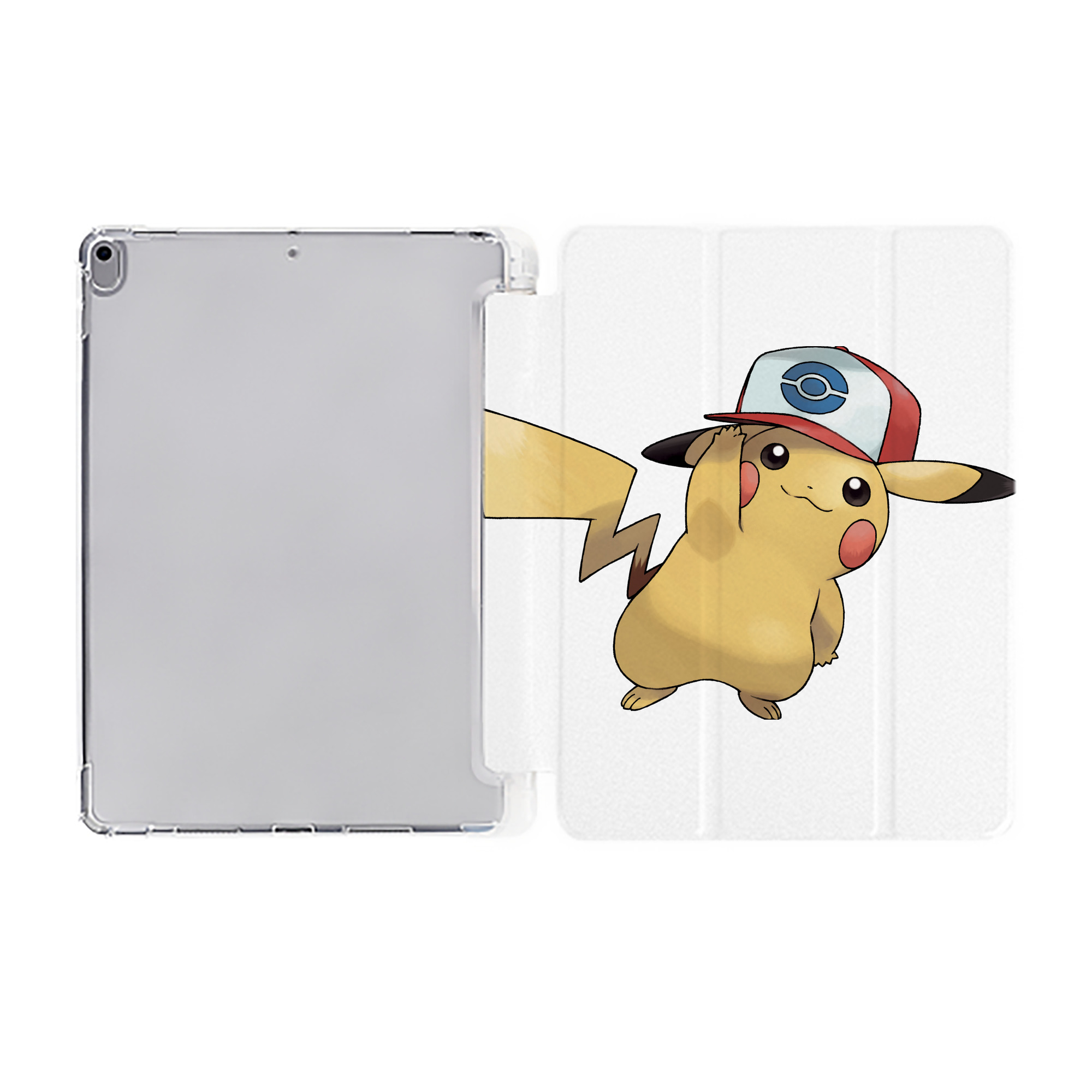 （画像用） ポケットモンスター Pokémon IPad ケース ペン収納付き 三つ折りスタンド PUレザー×シリコン 対応機種9.5/10.5/10.9インチ